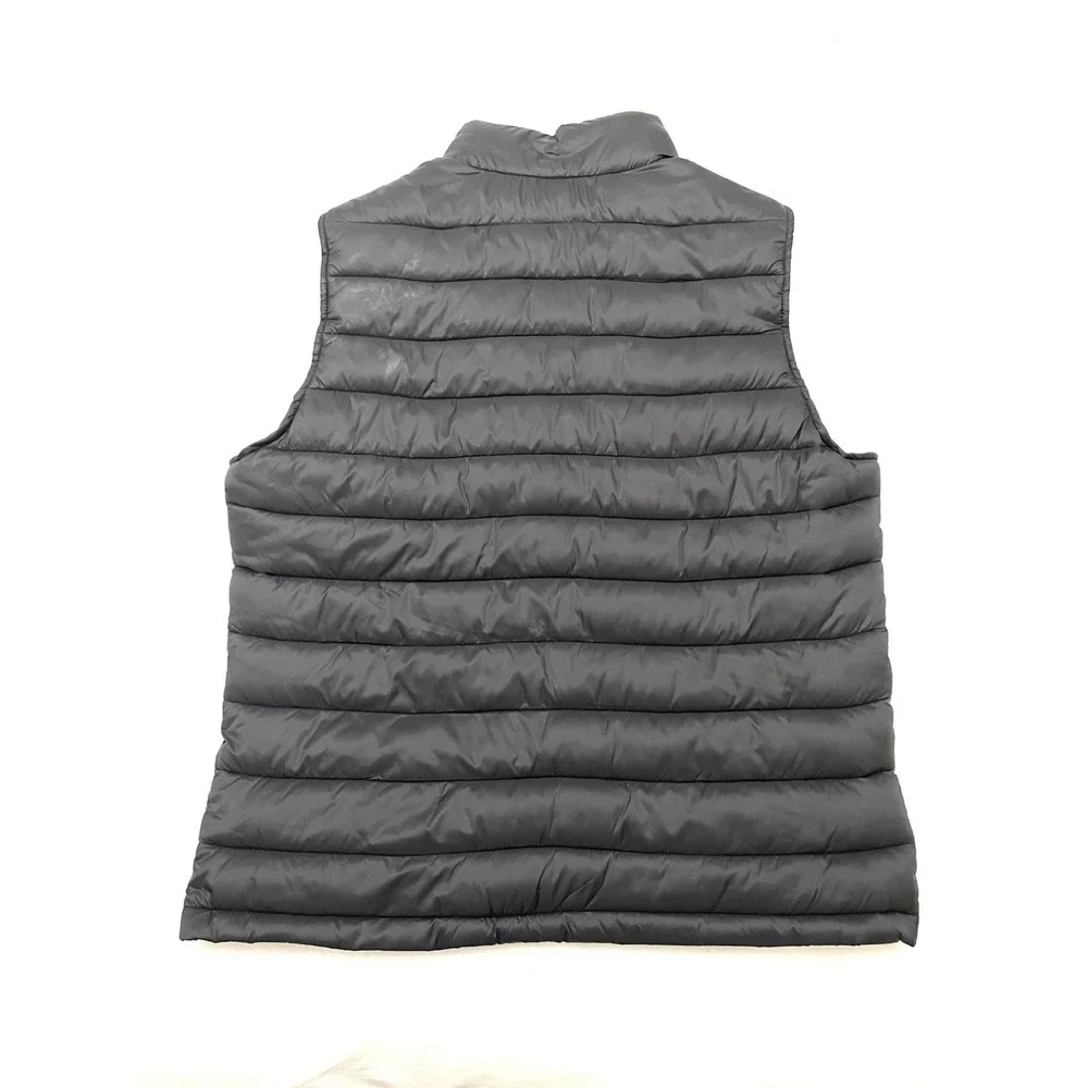 NEW Cole Haan Signature Puffer Vest Men's Medium Black Lightweight Full Zip
